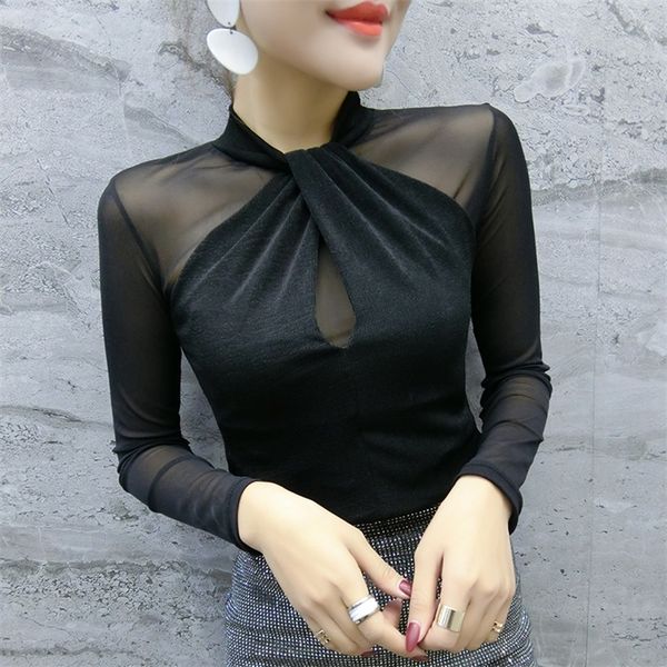 womens and blouses spring mesh cross transparent chiffon shirt long sleeve plus size blouses shirt 210226, Black;gray
womens and blouses spring mesh cross transparent chiffon shirt long sleeve plus size blouses shirt 210226, Black;gray