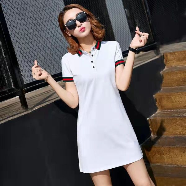 dress summer leisure medium and long style led simple cotton short sleeve women's slim embroidered polo collar dress lapel a-t skirt, Black;gray
dress summer leisure medium and long style led simple cotton short sleeve women's slim embroidered polo collar dress lapel a-t skirt, Black;gray