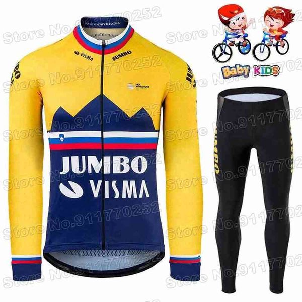 2021 jumbo visma kids cycling jersey long sleeve sets slovenia champion boys girls summer cycling clothing roglic road bike suit, Black;red
2021 jumbo visma kids cycling jersey long sleeve sets slovenia champion boys girls summer cycling clothing roglic road bike suit, Black;red