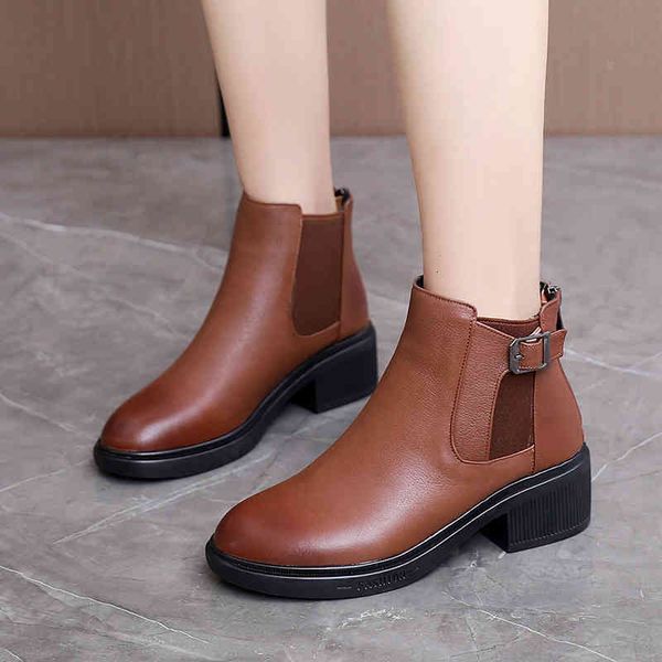 slippers autumn and winter thick soled martin boots women's short heel leisure wharf layer cowhide single chelsea ihn0, Black
slippers autumn and winter thick soled martin boots women's short heel leisure wharf layer cowhide single chelsea ihn0, Black