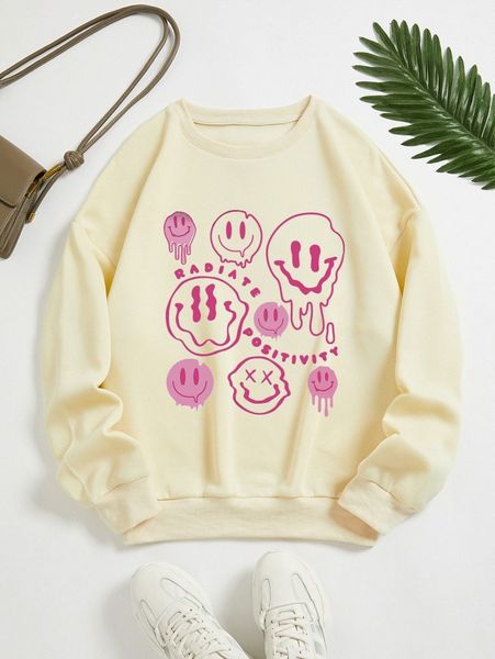 cartoon and letter graphic thermal lined sweatshirt l7hj#, Black 
cartoon and letter graphic thermal lined sweatshirt l7hj#, Black