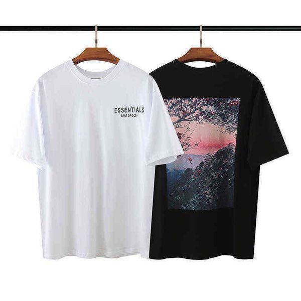 double high street short sleeve essential flower women sunset print t shirts loose tide brand bottom men cool jogging harajuku advanced brea, White;black
double high street short sleeve essential flower women sunset print t shirts loose tide brand bottom men cool jogging harajuku advanced brea, White;black