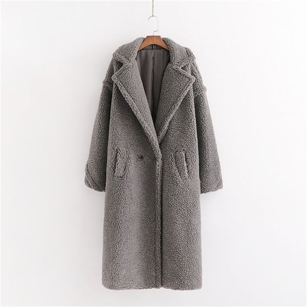 autumn winter women gray teddy coat stylish female thick warm cashmere jacket casual girls streetwear 201221, Black
autumn winter women gray teddy coat stylish female thick warm cashmere jacket casual girls streetwear 201221, Black