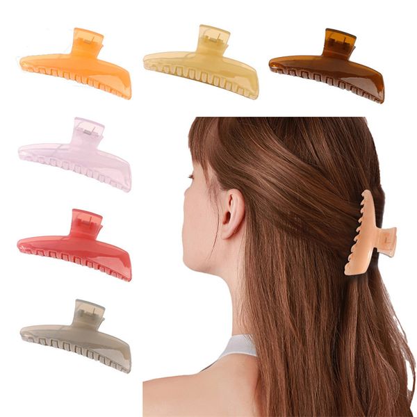 length 11.5 cm female diagonal triangle shape hair clamps geometric jelly pure color plastic large hair clips claws european women headdress, Slivery;golden
length 11.5 cm female diagonal triangle shape hair clamps geometric jelly pure color plastic large hair clips claws european women headdress, Slivery;golden