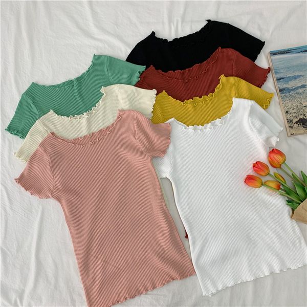 women's t-shirt basic summer solid color chic t shirt women short sleeve slim hipster elastic korean white tshirt
women's t-shirt basic summer solid color chic t shirt women short sleeve slim hipster elastic korean white tshirt
