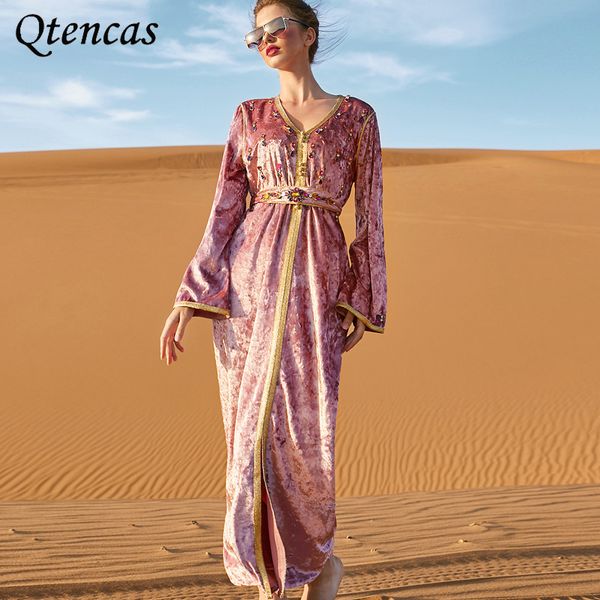 winter velvet abaya dress handsewn diamonds moroccan caftan dubai kaftan islam arabic muslim party bridal maxi dresses for women, Red
winter velvet abaya dress handsewn diamonds moroccan caftan dubai kaftan islam arabic muslim party bridal maxi dresses for women, Red