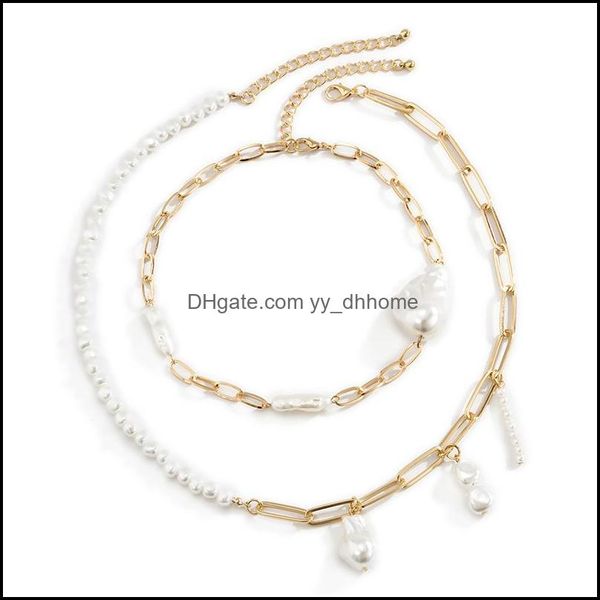 pendant necklaces pendants jewelry creative irregar imitation pearl chains baroque alien-shaped retro geometric cross clavicle chain dinne, Silver
pendant necklaces pendants jewelry creative irregar imitation pearl chains baroque alien-shaped retro geometric cross clavicle chain dinne, Silver