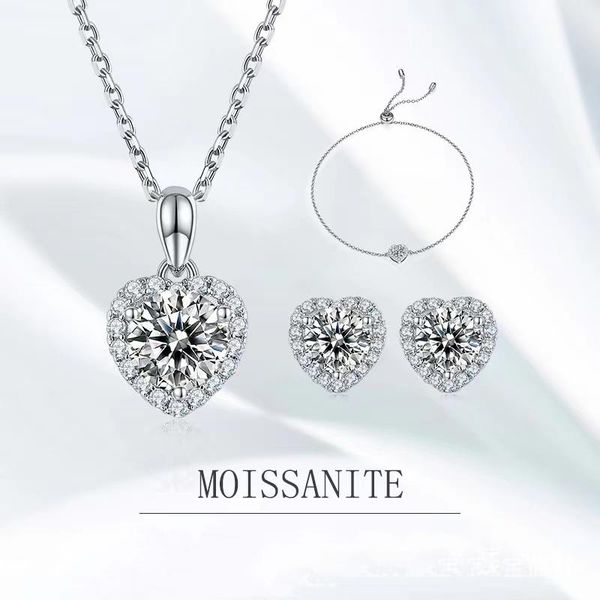 bracelet, earrings & necklace trendy d color moissanite heart bracelet jewelry sets 100% 925 sterling silver vvs wedding, Black
bracelet, earrings & necklace trendy d color moissanite heart bracelet jewelry sets 100% 925 sterling silver vvs wedding, Black