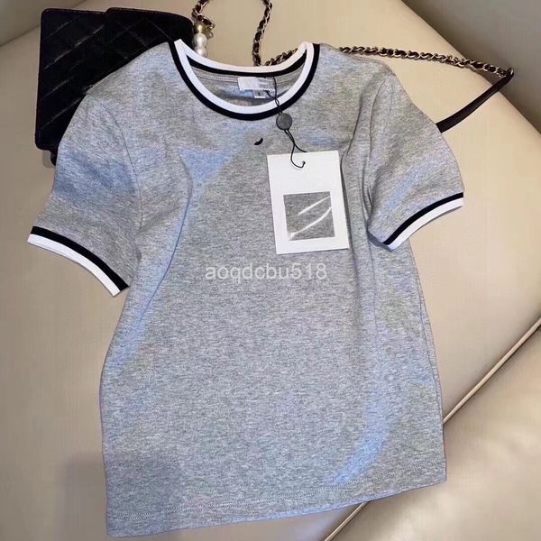 women's knits & tees 22 early spring style small fragrance embroidery round neck color contrast fashion medieval casual slim fit knitte, White 
women's knits & tees 22 early spring style small fragrance embroidery round neck color contrast fashion medieval casual slim fit knitte, White