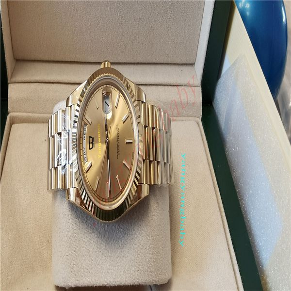 2022 new president 228238 18k y/g 40mm day-date luxury watch champagne stick dial mechanical (automatic) wrisrwatch, Slivery;brown
2022 new president 228238 18k y/g 40mm day-date luxury watch champagne stick dial mechanical (automatic) wrisrwatch, Slivery;brown