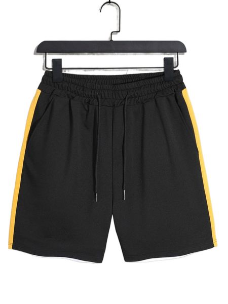 men contrast side seam drawstring waist 2 in 1 shorts o1q2#, White;black
men contrast side seam drawstring waist 2 in 1 shorts o1q2#, White;black