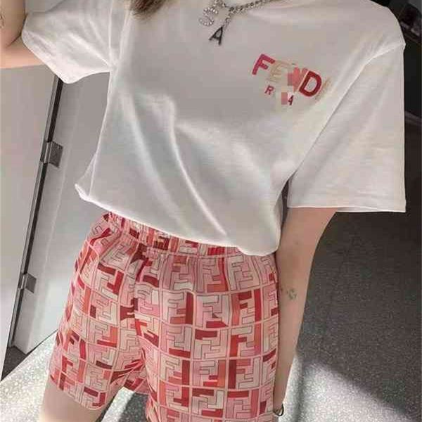 2022 new special offer model summer leisure sports suit women's short sleeve shorts two-piece set embroidered letters, White
2022 new special offer model summer leisure sports suit women's short sleeve shorts two-piece set embroidered letters, White