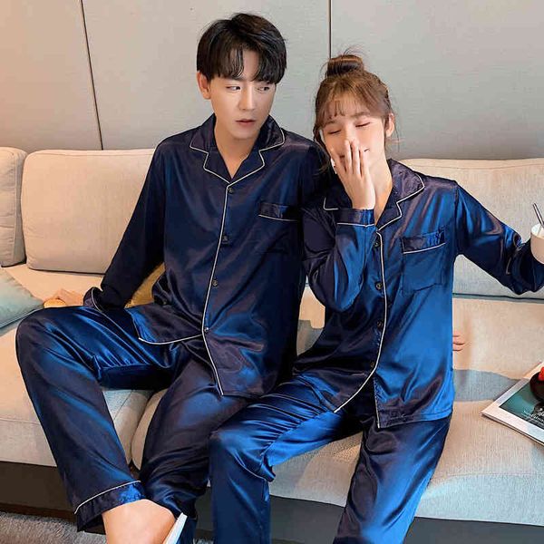 men's sleepwear solid-colored satin pyjamas, long pajamas with buttons and lounge chairs, for men women, plus size gcjf, Black;brown
men's sleepwear solid-colored satin pyjamas, long pajamas with buttons and lounge chairs, for men women, plus size gcjf, Black;brown