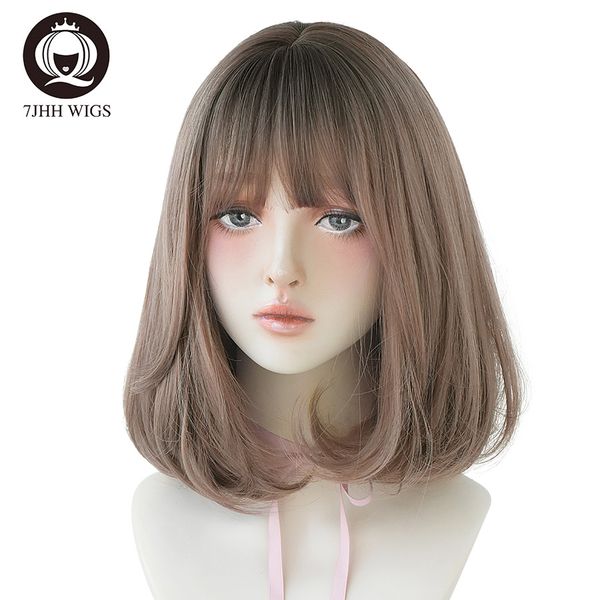 lx brand pink brown short straight hair lolita wig with bang synthetic bob for women christmas cosplay heat resistant glueless wigfactory di, Black
lx brand pink brown short straight hair lolita wig with bang synthetic bob for women christmas cosplay heat resistant glueless wigfactory di, Black