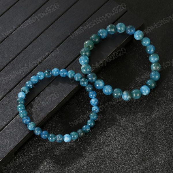 6/8mm natural stone ocean blue apatite bracelet handmade jewelry strand charm bracelet yoga healing energy bracelets women men, Golden;silver
6/8mm natural stone ocean blue apatite bracelet handmade jewelry strand charm bracelet yoga healing energy bracelets women men, Golden;silver