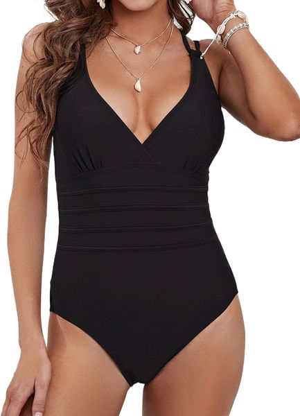 laphee one piece swimsuits for women tummy control bathing suits criss cross back swimwear m51n#, White;black
laphee one piece swimsuits for women tummy control bathing suits criss cross back swimwear m51n#, White;black