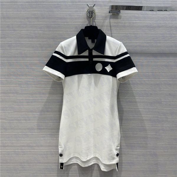 summer fashion womens polo dresses designer embroidery casual party skirts classic luxury ladies dress short sleeve, Black;gray
summer fashion womens polo dresses designer embroidery casual party skirts classic luxury ladies dress short sleeve, Black;gray