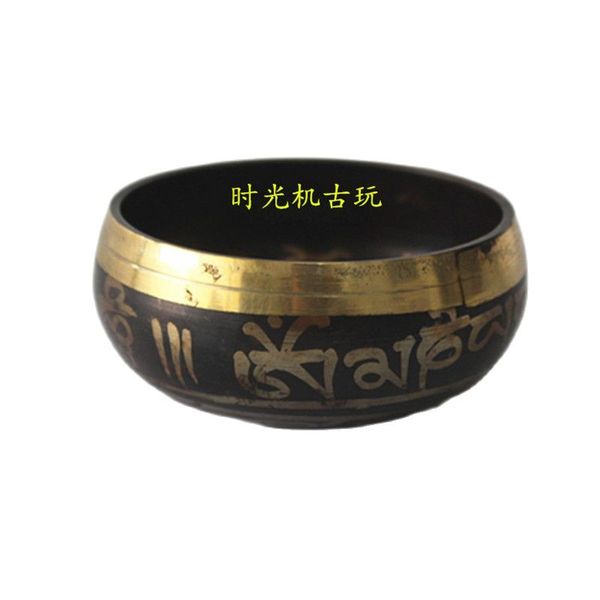 china old bronze tibet buddhist bronze bowl, Black
china old bronze tibet buddhist bronze bowl, Black