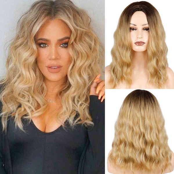 fashion medium long wavy ombre blonde brown synthetic heat ristant fiber wig for women, Golden;white
fashion medium long wavy ombre blonde brown synthetic heat ristant fiber wig for women, Golden;white