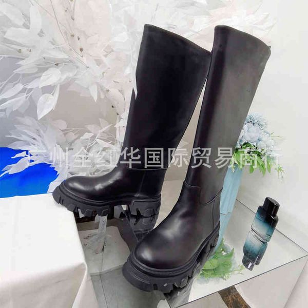 boots european autumn and winter leather knee length boots women's high muffin thick bottom round head long martin, Black
boots european autumn and winter leather knee length boots women's high muffin thick bottom round head long martin, Black