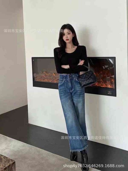 women's jeans ce family early spring double button high waist wash loose wide leg denim flare pants women pbwz, Blue
women's jeans ce family early spring double button high waist wash loose wide leg denim flare pants women pbwz, Blue