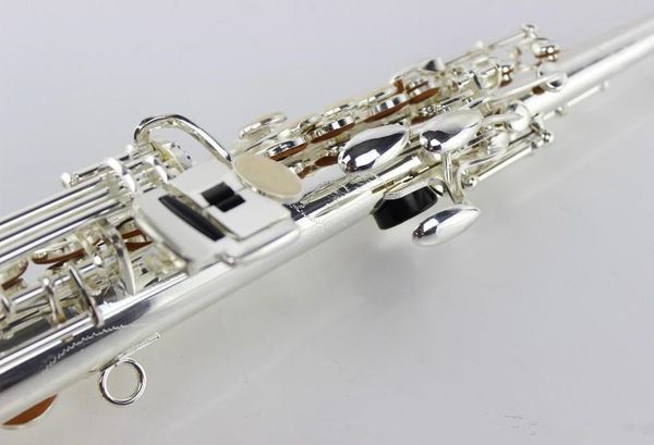 integral type soprano saxophone silver plated b sax soprano professional musical instruments mouthpiece 
integral type soprano saxophone silver plated b sax soprano professional musical instruments mouthpiece