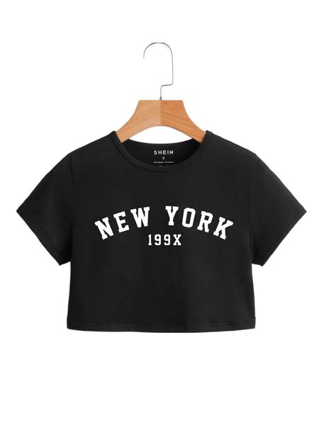 letter graphic crop tee j9vi#, White