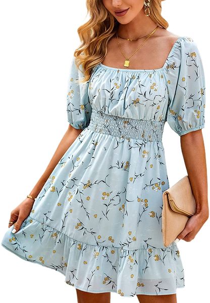 womens square neck mini dresses floral print a-line long/short sleeve casual flowy summer dress for women i2os#, Black;gray
womens square neck mini dresses floral print a-line long/short sleeve casual flowy summer dress for women i2os#, Black;gray