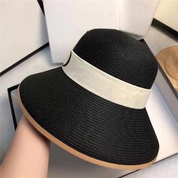 d letter ice silk summer sunshade washable basin hat simple large eaves pp material woven uv protection sun hat, Blue;gray
d letter ice silk summer sunshade washable basin hat simple large eaves pp material woven uv protection sun hat, Blue;gray