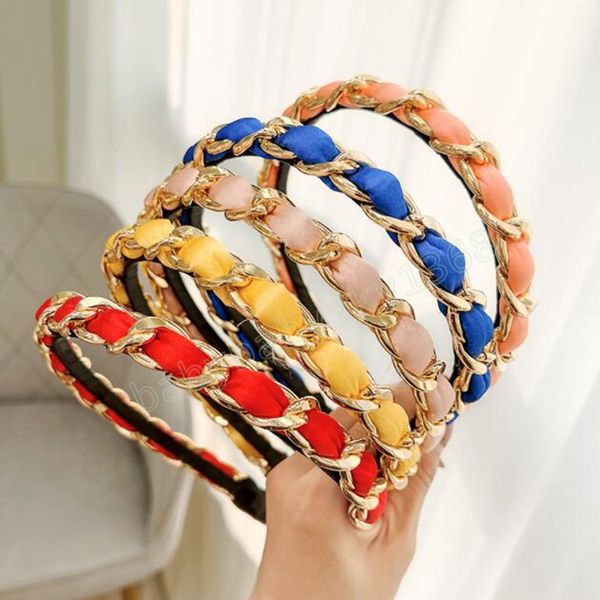 fashion women's hair accessories solid color alloy chain hairband geometric braided headband spring summer turban, Slivery;white
fashion women's hair accessories solid color alloy chain hairband geometric braided headband spring summer turban, Slivery;white