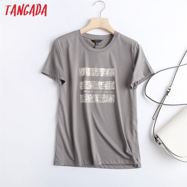 tangada vwomen gray print cotton t shirt short sleeve o neck tees ladies casual tee street wear 6d09 220321, White
tangada vwomen gray print cotton t shirt short sleeve o neck tees ladies casual tee street wear 6d09 220321, White
