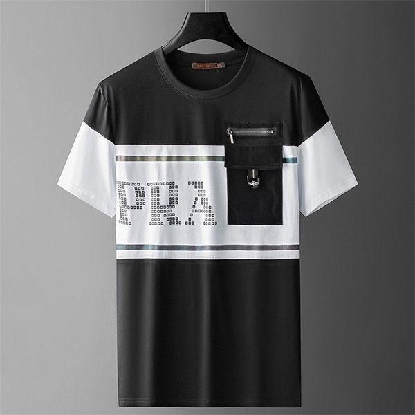european color blocking diamond short sleeve tshirt mens summer round neck half sleeve fashion casual mens wear 220606, White;black
european color blocking diamond short sleeve tshirt mens summer round neck half sleeve fashion casual mens wear 220606, White;black