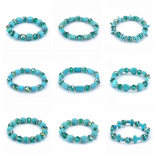fashion turquoises crystal stretch bracelet for women star cross heart round shape elastic bracelet beach vacation party gift, Golden;silver
fashion turquoises crystal stretch bracelet for women star cross heart round shape elastic bracelet beach vacation party gift, Golden;silver
