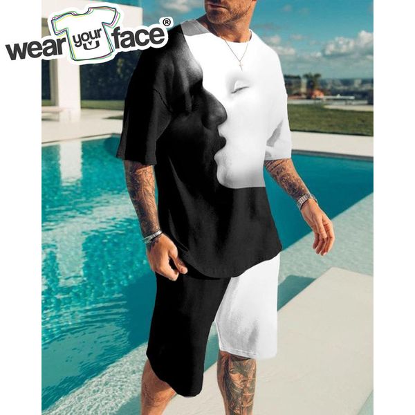black white kiss geometry 3d all over printed t shirts shorts sets tracksuits casual sports streetwear vocation men clothing 220609, Gray
black white kiss geometry 3d all over printed t shirts shorts sets tracksuits casual sports streetwear vocation men clothing 220609, Gray