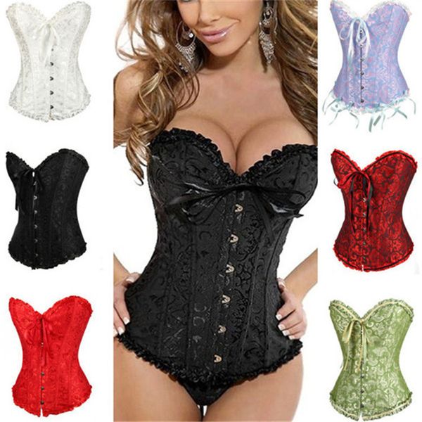 women court tunic waist satin corset brocade floral bustier lace up back lingerie bodyshaper shapewear waist exercise corsets xs~6xl
women court tunic waist satin corset brocade floral bustier lace up back lingerie bodyshaper shapewear waist exercise corsets xs~6xl