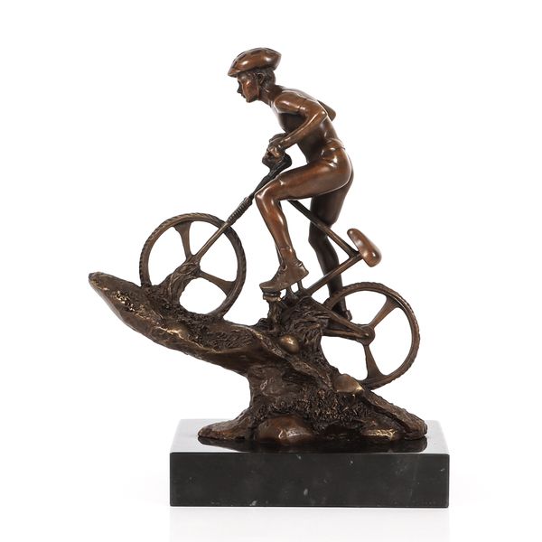 man riding mountain bike bronze sculpture male cyclist statue sport figurine art home desk decor gifts, Silver
man riding mountain bike bronze sculpture male cyclist statue sport figurine art home desk decor gifts, Silver