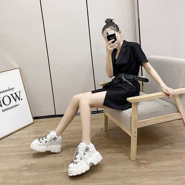 punk style women shoes lace-up heel height 6cm platform shoes woman gothic ankle boots metal decor woman sneakers #zynwy-732, Black
punk style women shoes lace-up heel height 6cm platform shoes woman gothic ankle boots metal decor woman sneakers #zynwy-732, Black