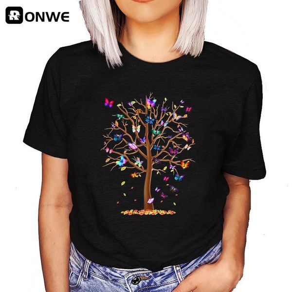 3d butterfly tree woman womens t-shirt black girl harajuku summer casual short slee tee female arrival drop ship, White
3d butterfly tree woman womens t-shirt black girl harajuku summer casual short slee tee female arrival drop ship, White