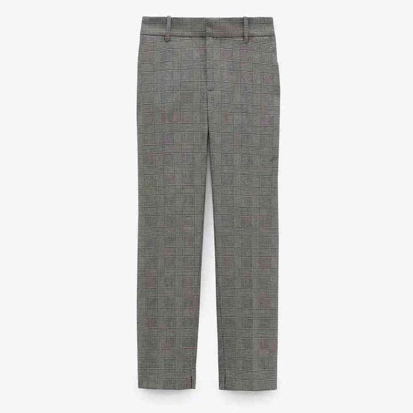 za women check trousers brown highwaist featuring side pockets and a rear welt pocket zip fly metal hook fastening 210513, Black;white
za women check trousers brown highwaist featuring side pockets and a rear welt pocket zip fly metal hook fastening 210513, Black;white