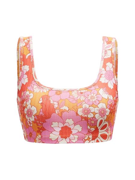 floral print tank 73nn#, White