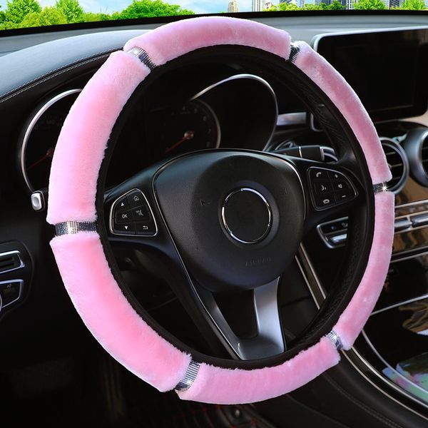 37-38cm soft plush rhinestone car steering wheel cover winter interior accessories steering-cover car-styling for women
37-38cm soft plush rhinestone car steering wheel cover winter interior accessories steering-cover car-styling for women