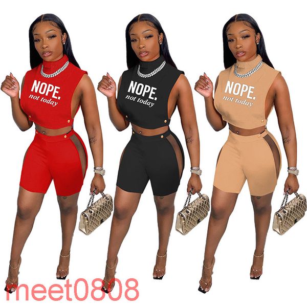 summer shorts outfits letter printed women two piece set tracksuits solid turtleneck shirt hollow out jogger set nightclub suits meet0808, Gray
summer shorts outfits letter printed women two piece set tracksuits solid turtleneck shirt hollow out jogger set nightclub suits meet0808, Gray