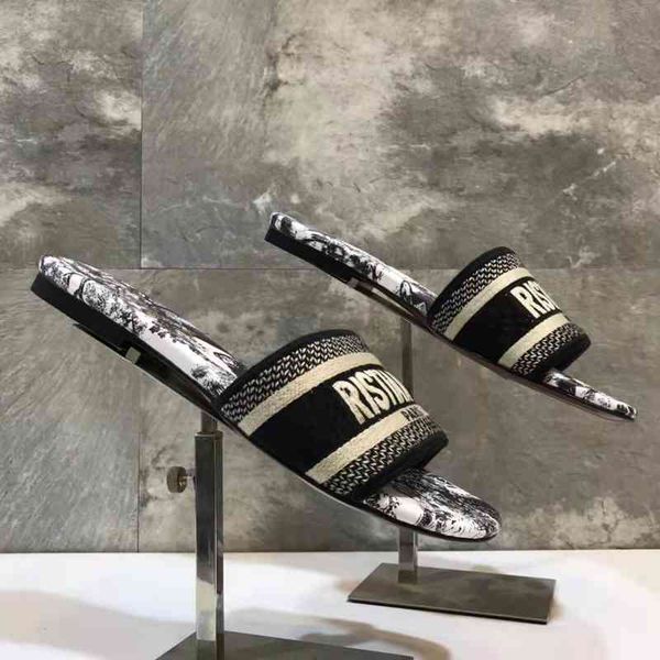 alphabet embroidered slippers 2022 new flat bottom one line women's sandals leisure beach anti slip flat shoes, Black
alphabet embroidered slippers 2022 new flat bottom one line women's sandals leisure beach anti slip flat shoes, Black