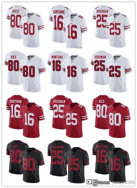 football jerseys men women san francisco''49ers''jersey 16 joe montana 80 jerry rice 99 javon kinlaw 25 richard sherman, Black
football jerseys men women san francisco''49ers''jersey 16 joe montana 80 jerry rice 99 javon kinlaw 25 richard sherman, Black