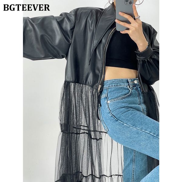 stylish lapel patchwork women pu leather jackets 2022 spring full sleeve zippers belted female long jackets, Tan;black
stylish lapel patchwork women pu leather jackets 2022 spring full sleeve zippers belted female long jackets, Tan;black