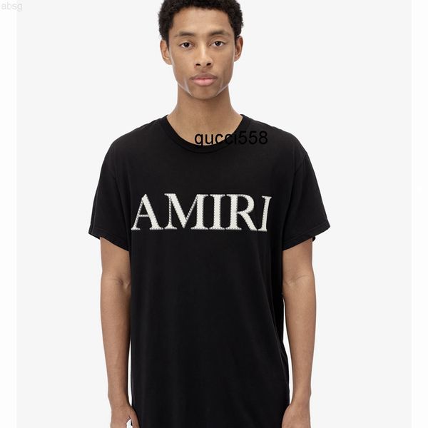 tested amis letter three-dimensional foam printing high street men's loose short sleeve women's couple's t-shirt, White;black
tested amis letter three-dimensional foam printing high street men's loose short sleeve women's couple's t-shirt, White;black
