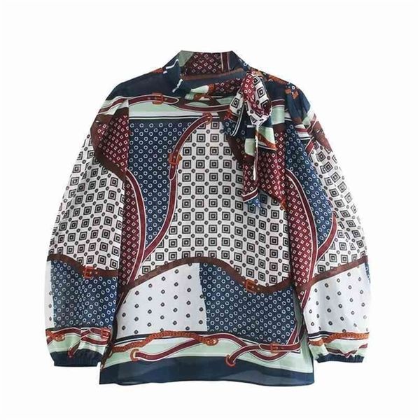 bow tie print blouse women high collar long puff sleeve vintage female street loose autumn shirt 210524, White
bow tie print blouse women high collar long puff sleeve vintage female street loose autumn shirt 210524, White