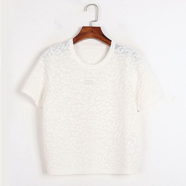 235 2022 milan runway spring summer brand same style sweater short sleeve crew neck pullover womens dl, White;black
235 2022 milan runway spring summer brand same style sweater short sleeve crew neck pullover womens dl, White;black