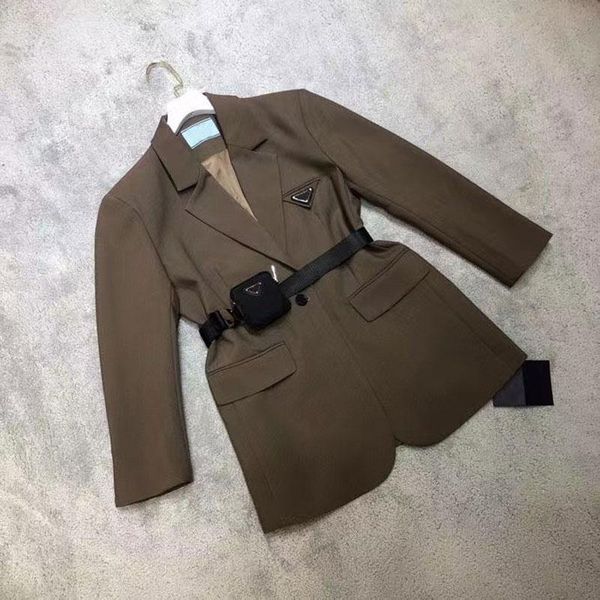 22ss women jacket casual blazers style with belt corset lady slim fashion jackets pocket outwear warm coats s, Black;brown
22ss women jacket casual blazers style with belt corset lady slim fashion jackets pocket outwear warm coats s, Black;brown