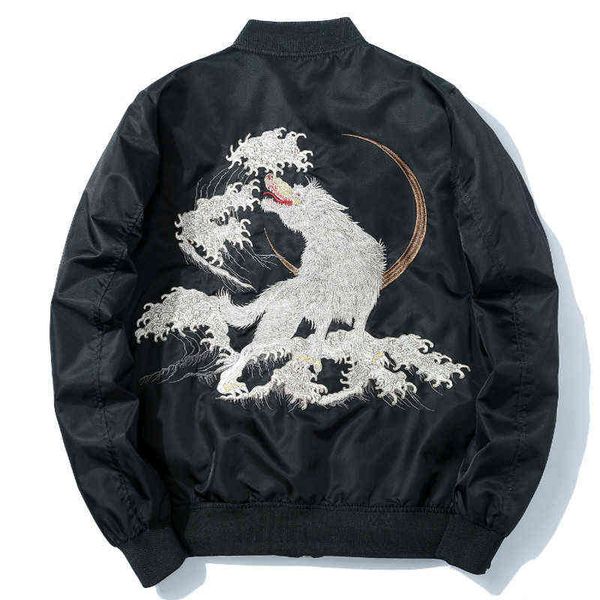 winter bomber jacket men thick embroidery wolf pilot jackets harajuku casual black baseball jacket japan youth streetwear male t220816, Black;brown
winter bomber jacket men thick embroidery wolf pilot jackets harajuku casual black baseball jacket japan youth streetwear male t220816, Black;brown